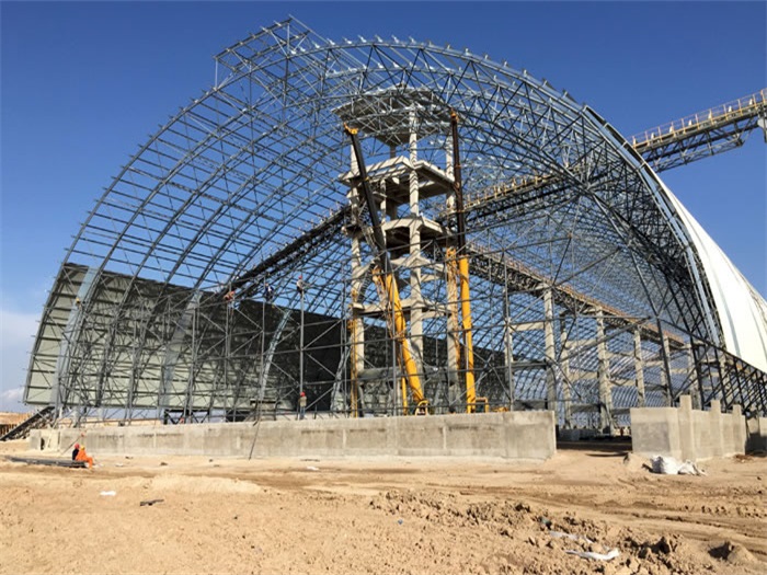 永安煤机油桶翘工程网架